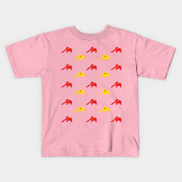 The Elephant Playground - Singapore Vintage Series Kids T-Shirt by littleoddforest